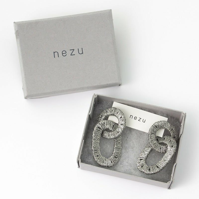 nezu ネズ メタルウィーブチェーン ピアス 05MEY07