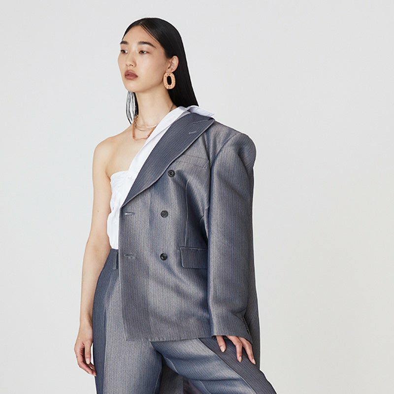 nezu ネズ レザーウィーブ オーバル ピアス 06LEY01