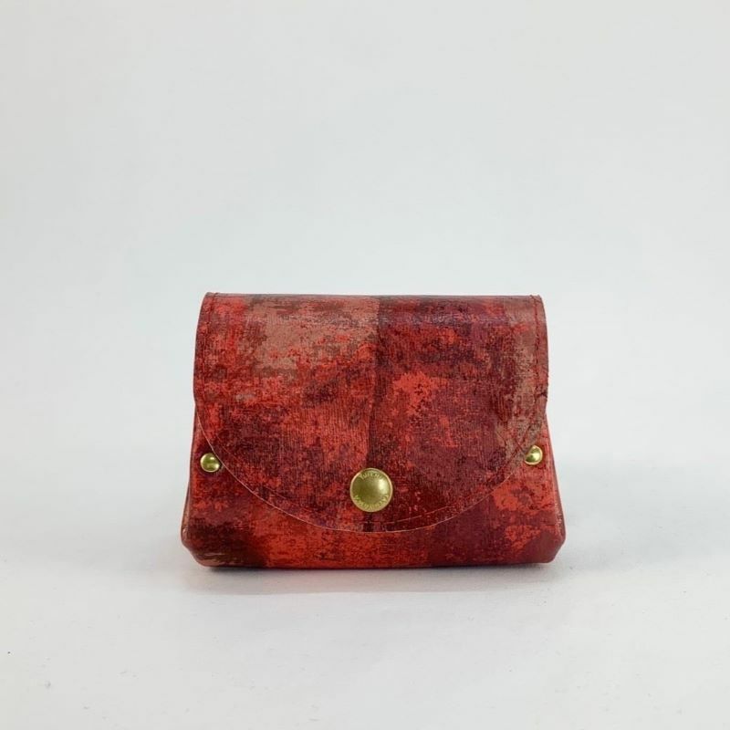 YUICHI TACHIYAMA acordion wallet mini G mineral red ユウイチタチ