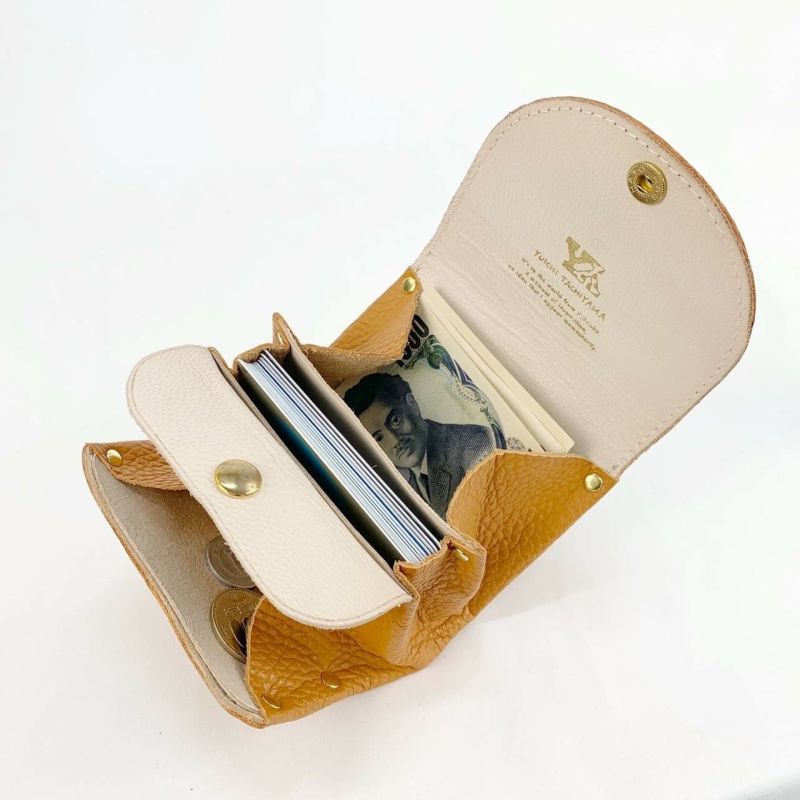 YUICHI TACHIYAMA acordion wallet mini G mineral mint