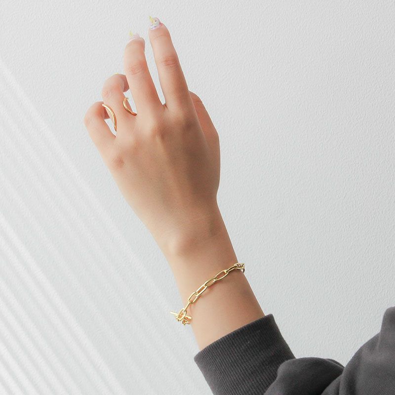 BYOKA G.CLASSIC CHAIN BRACELET GOLD GW0401 , ビョーカ ブレスレット ゴールド , GW0401