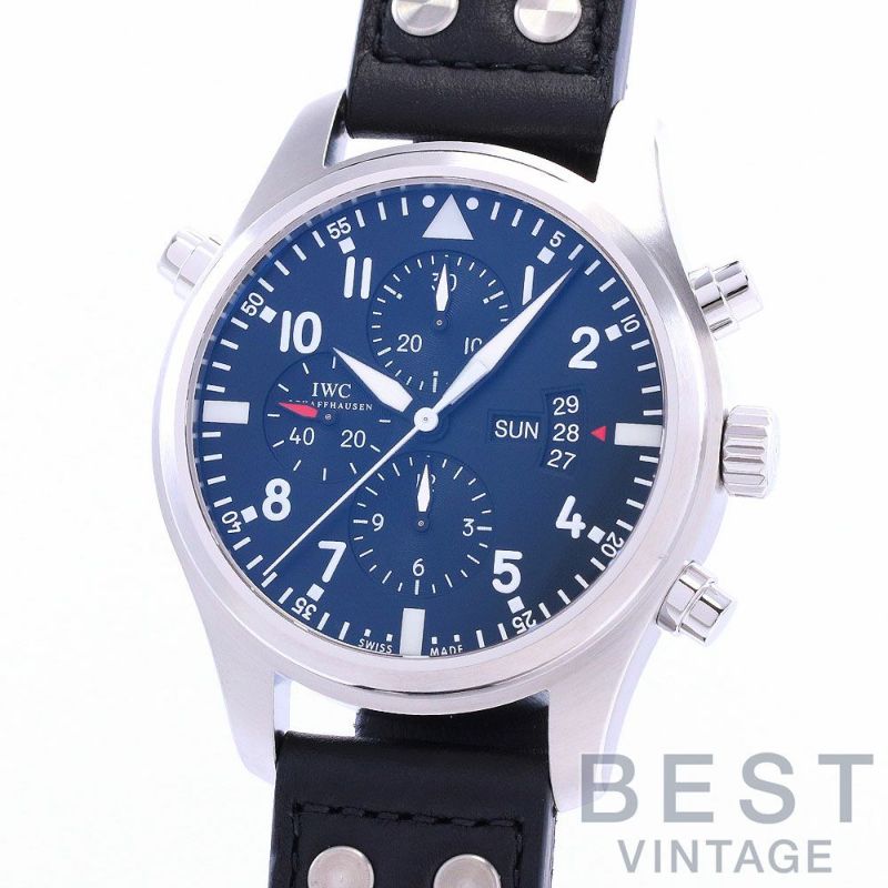 【中古】IWC PILOT’S WATCH DOUBLE CHRONOGRAPH アイ・ダブリュー・シー パイロット ウォッチ ダブル クロノグラフ IW377801