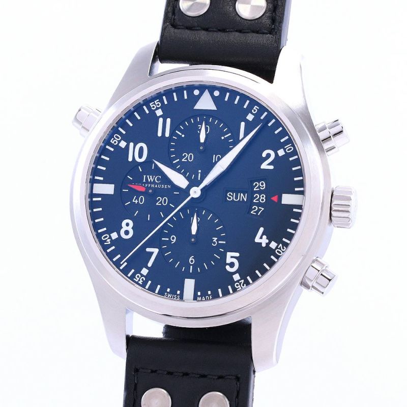 【中古】IWC PILOT’S WATCH DOUBLE CHRONOGRAPH アイ・ダブリュー・シー パイロット ウォッチ ダブル クロノグラフ IW377801