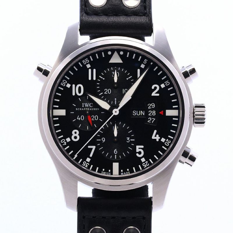 【中古】IWC PILOT’S WATCH DOUBLE CHRONOGRAPH アイ・ダブリュー・シー パイロット ウォッチ ダブル クロノグラフ IW377801