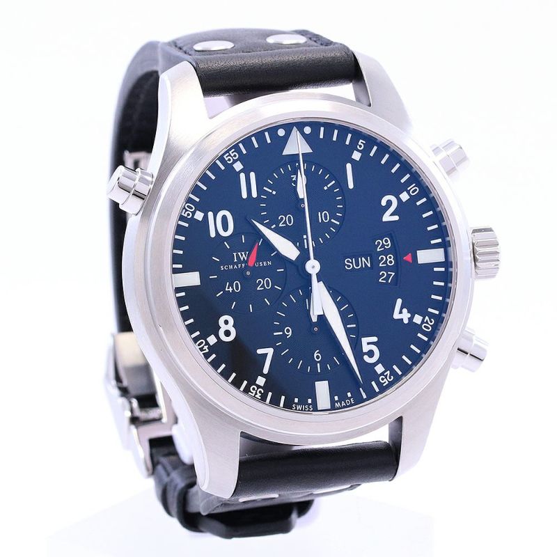 【中古】IWC PILOT’S WATCH DOUBLE CHRONOGRAPH アイ・ダブリュー・シー パイロット ウォッチ ダブル クロノグラフ IW377801