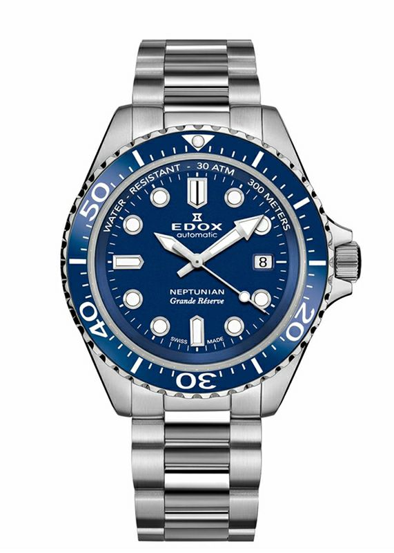 EDOX NEPTUNIAN GRANDE RESERVE DATE AUTOMATIC エドックス ネプチュニアン グランデ リザーブ デイト オートマティック 80801-3BUM-BUIN