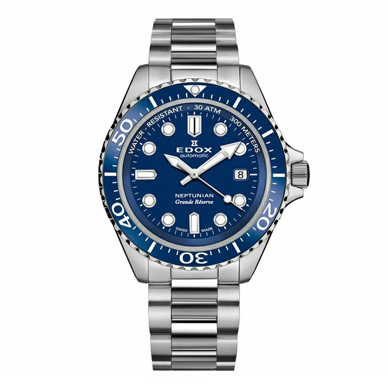 EDOX NEPTUNIAN GRANDE RESERVE DATE AUTOMATIC エドックス ネプチュニアン グランデ リザーブ デイト オートマティック 80801-3BUM-BUIN