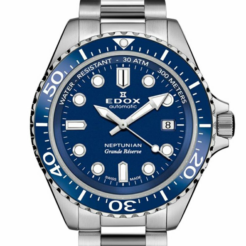 EDOX NEPTUNIAN GRANDE RESERVE DATE AUTOMATIC エドックス ネプチュニアン グランデ リザーブ デイト オートマティック 80801-3BUM-BUIN