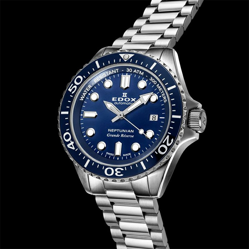 EDOX NEPTUNIAN GRANDE RESERVE DATE AUTOMATIC エドックス ネプチュニアン グランデ リザーブ デイト オートマティック 80801-3BUM-BUIN