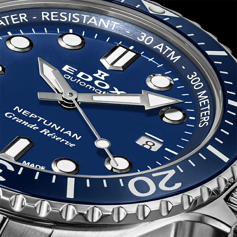 EDOX NEPTUNIAN GRANDE RESERVE DATE AUTOMATIC エドックス ネプチュニアン グランデ リザーブ デイト オートマティック 80801-3BUM-BUIN