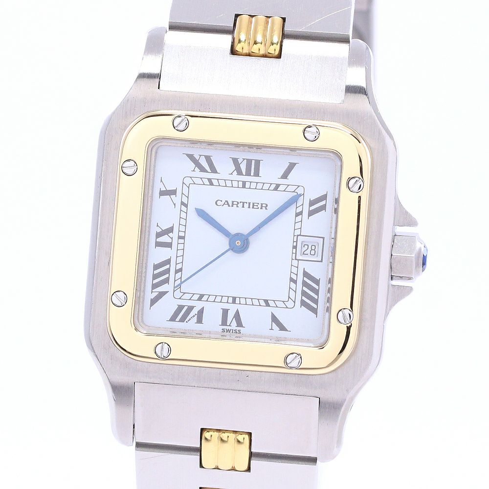 中古】CARTIER SANTOS CARREE LARGE MODEL / SANTOS GALBEE LARGE  