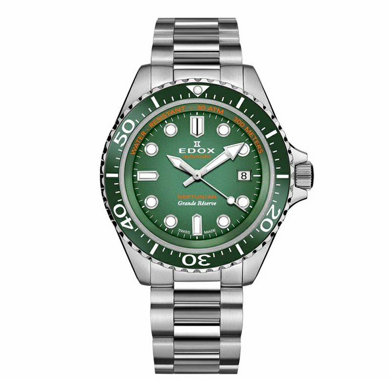 EDOX NEPTUNIAN GRANDE RESERVE DATE AUTOMATIC エドックス 