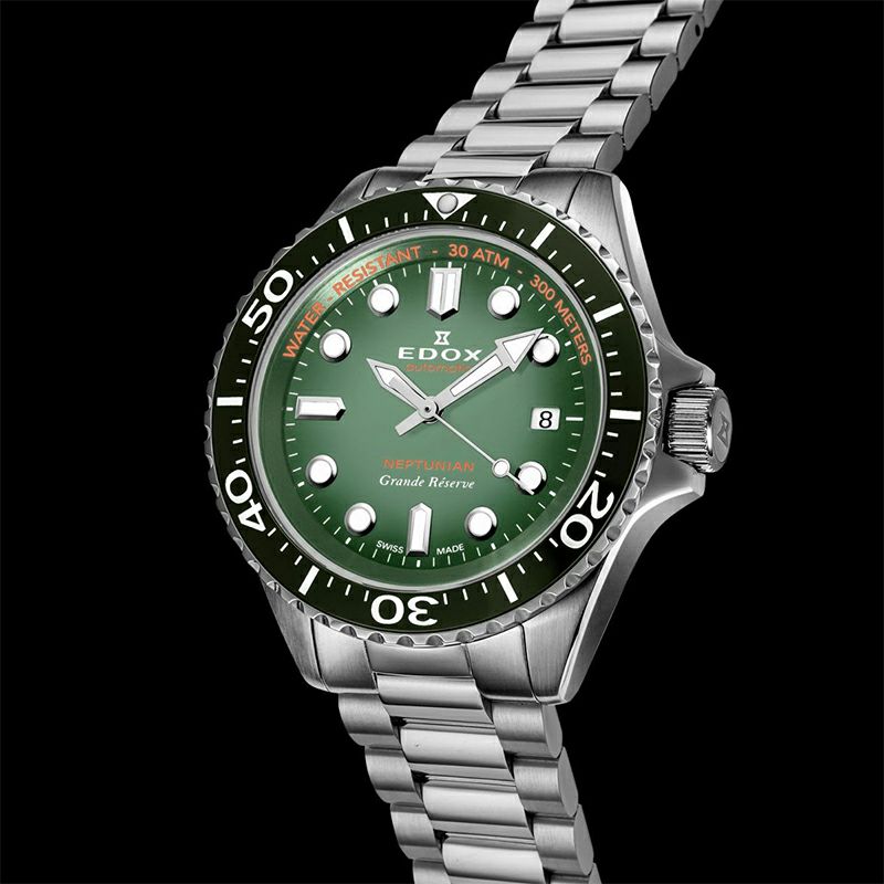 EDOX NEPTUNIAN GRANDE RESERVE DATE AUTOMATIC エドックス ネプチュニアン グランデ リザーブ デイト オートマティック 80801-3VM-VDN