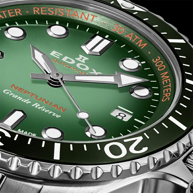 EDOX NEPTUNIAN GRANDE RESERVE DATE AUTOMATIC エドックス ネプチュニアン グランデ リザーブ デイト オートマティック 80801-3VM-VDN