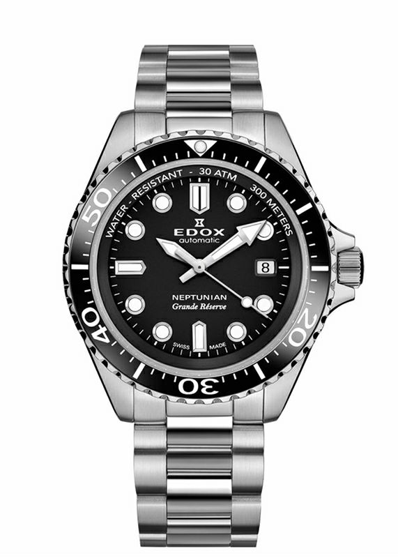 EDOX NEPTUNIAN GRANDE RESERVE DATE AUTOMATIC エドックス ネプチュニアン グランデ リザーブ デイト オートマティック 80801-3NM-NIN
