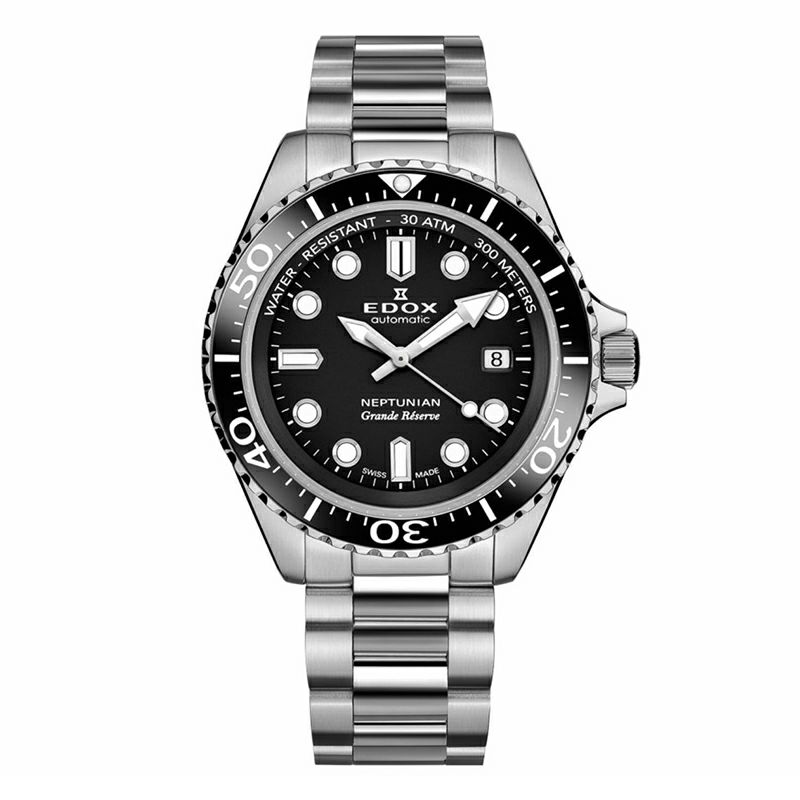 EDOX NEPTUNIAN GRANDE RESERVE DATE AUTOMATIC エドックス ネプチュニアン グランデ リザーブ デイト オートマティック 80801-3NM-NIN