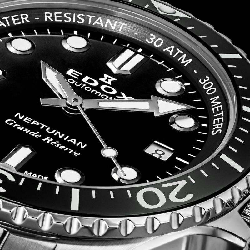 EDOX NEPTUNIAN GRANDE RESERVE DATE AUTOMATIC エドックス ネプチュニアン グランデ リザーブ デイト オートマティック 80801-3NM-NIN