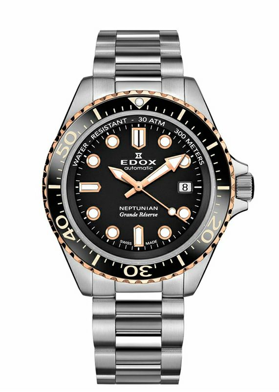 EDOX NEPTUNIAN GRANDE RESERVE DATE AUTOMATIC エドックス ネプチュニアン グランデ リザーブ デイト オートマティック 80801-3NRM-NIR