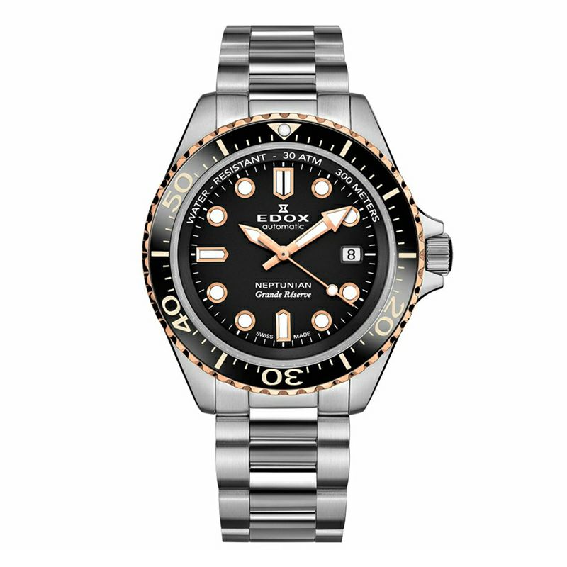 EDOX NEPTUNIAN GRANDE RESERVE DATE AUTOMATIC エドックス ネプチュニアン グランデ リザーブ デイト オートマティック 80801-3NRM-NIR