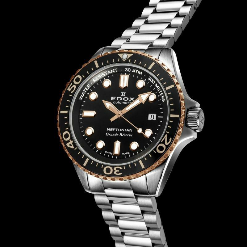 EDOX NEPTUNIAN GRANDE RESERVE DATE AUTOMATIC エドックス ネプチュニアン グランデ リザーブ デイト オートマティック 80801-3NRM-NIR
