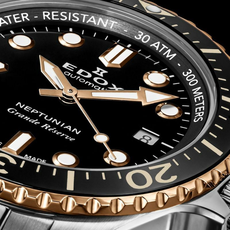 EDOX NEPTUNIAN GRANDE RESERVE DATE AUTOMATIC エドックス ネプチュニアン グランデ リザーブ デイト オートマティック 80801-3NRM-NIR
