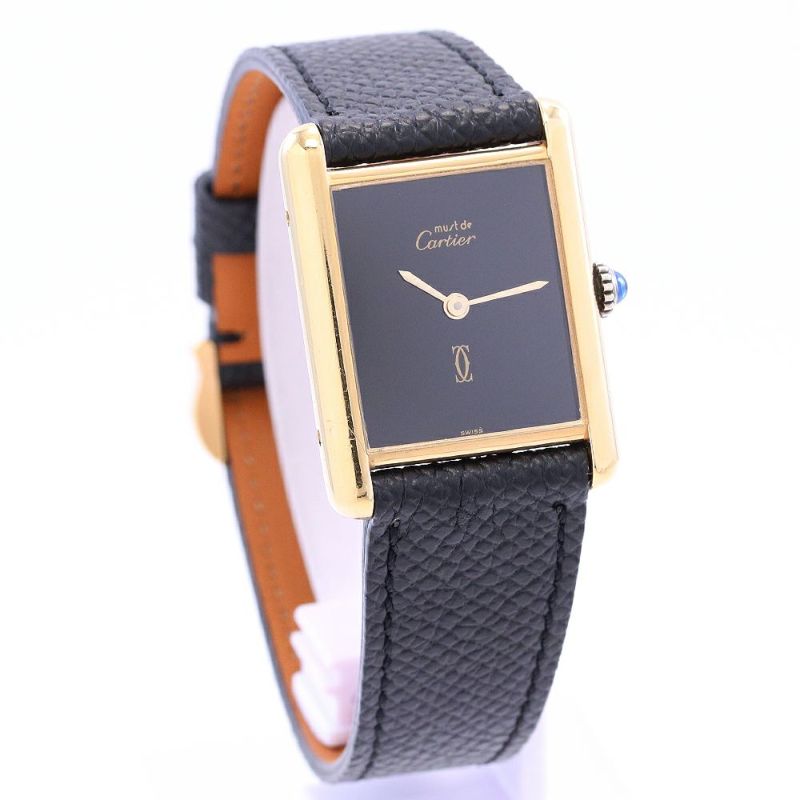 中古】CARTIER MUST TANK LARGE MODEL VERMEIL カルティエ マストタンク LM ヴェルメイユ  -｜ヴィンテージブランド｜時計・腕時計の通販サイトBEST ISHIDA（正規・中古販売店）