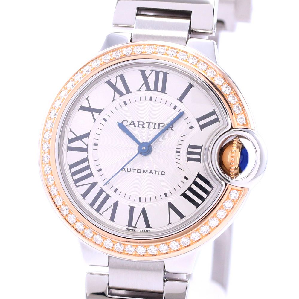 中古】CARTIER BALLON BLEU DE CARTIER WATCH 33MM カルティエ バロン 
