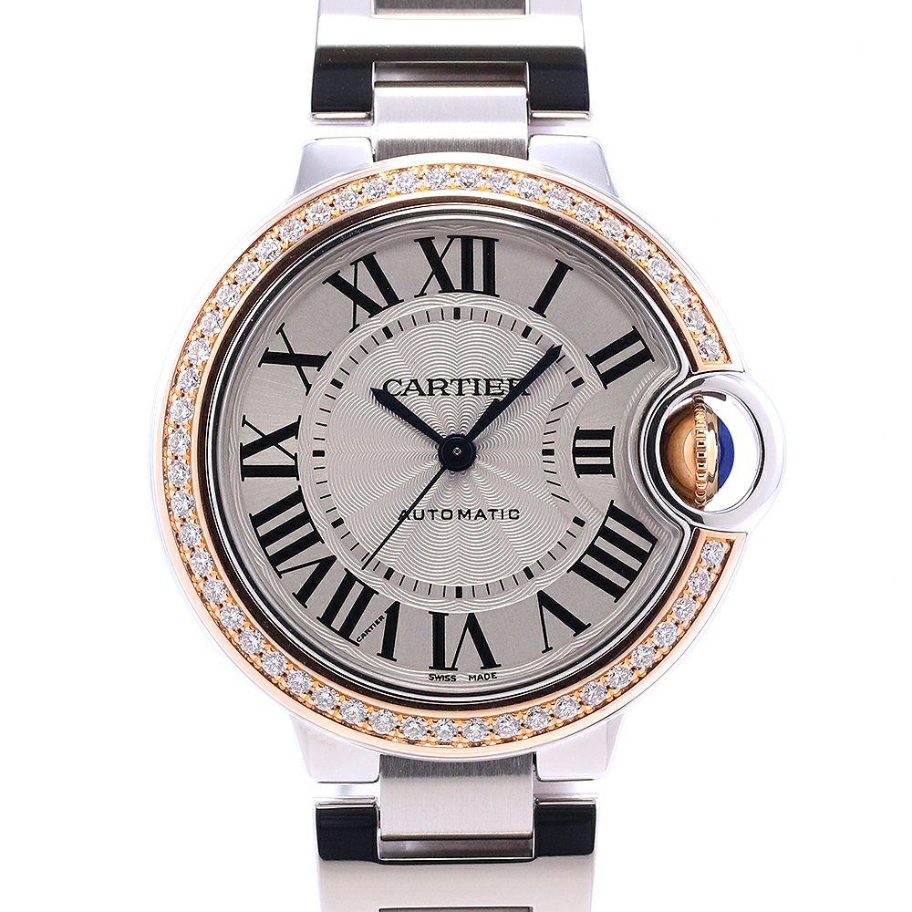 中古】CARTIER BALLON BLEU DE CARTIER WATCH 33MM カルティエ バロン  