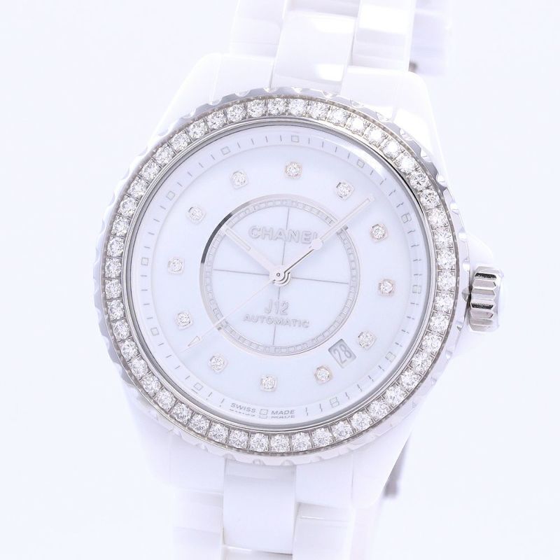 中古】CHANEL J12 CALIBER 12.1 DIAMOND BEZEL 38MM シャネル J12 