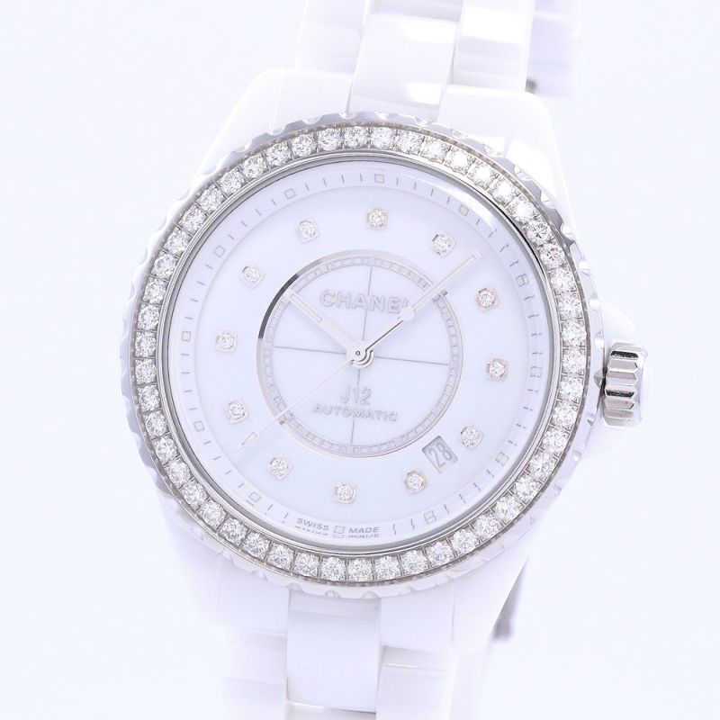 【中古】CHANEL J12 CALIBER 12.1 DIAMOND BEZEL 38MM シャネル J12 キャリバー 12.1 ダイヤモンドベゼル 38MM H7189