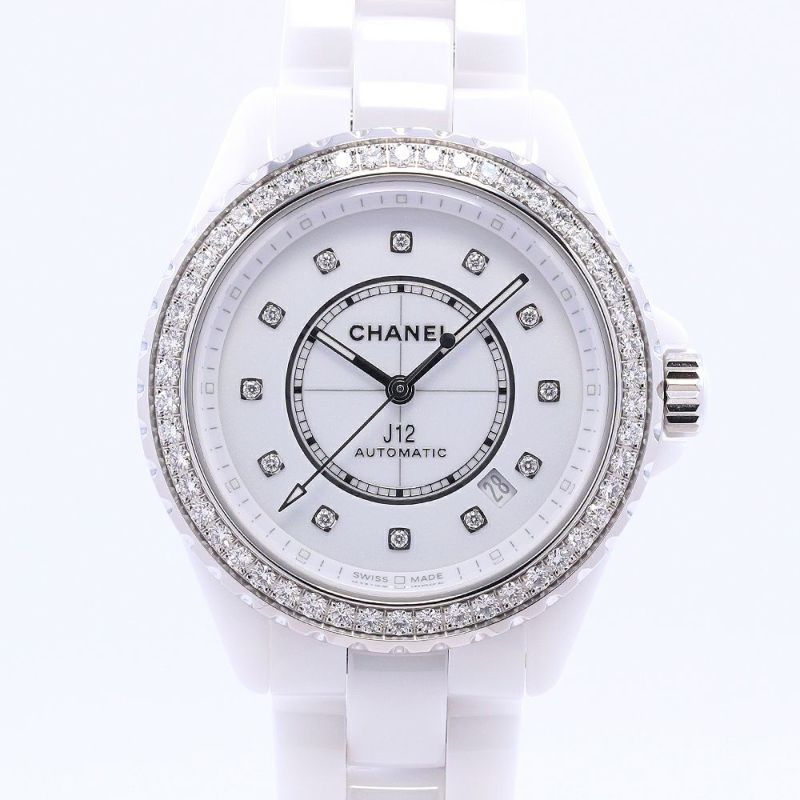【中古】CHANEL J12 CALIBER 12.1 DIAMOND BEZEL 38MM シャネル J12 キャリバー 12.1 ダイヤモンドベゼル 38MM H7189
