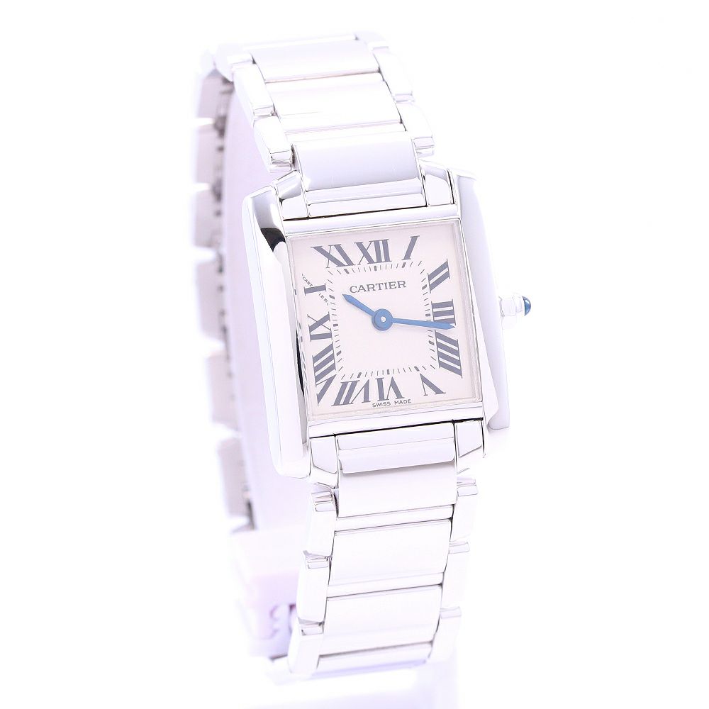 中古】CARTIER TANK FRANCAISE WATCH SMALL MODEL カルティエ タンク 