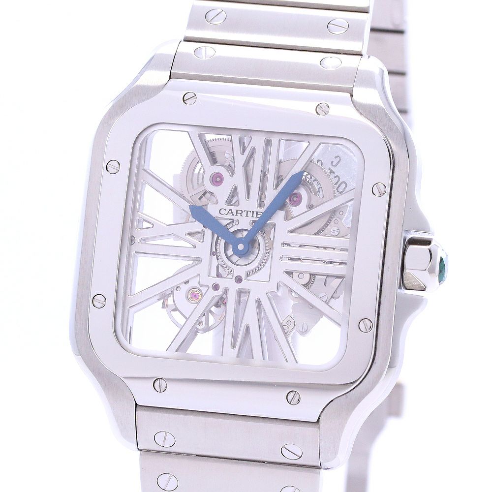 【中古】CARTIER SANTOS DE CARTIER WATCH LARGE MODEL SKELETON カルティエ サントス ドゥ カルティエ ウォッチ LM スケルトン WHSA0015