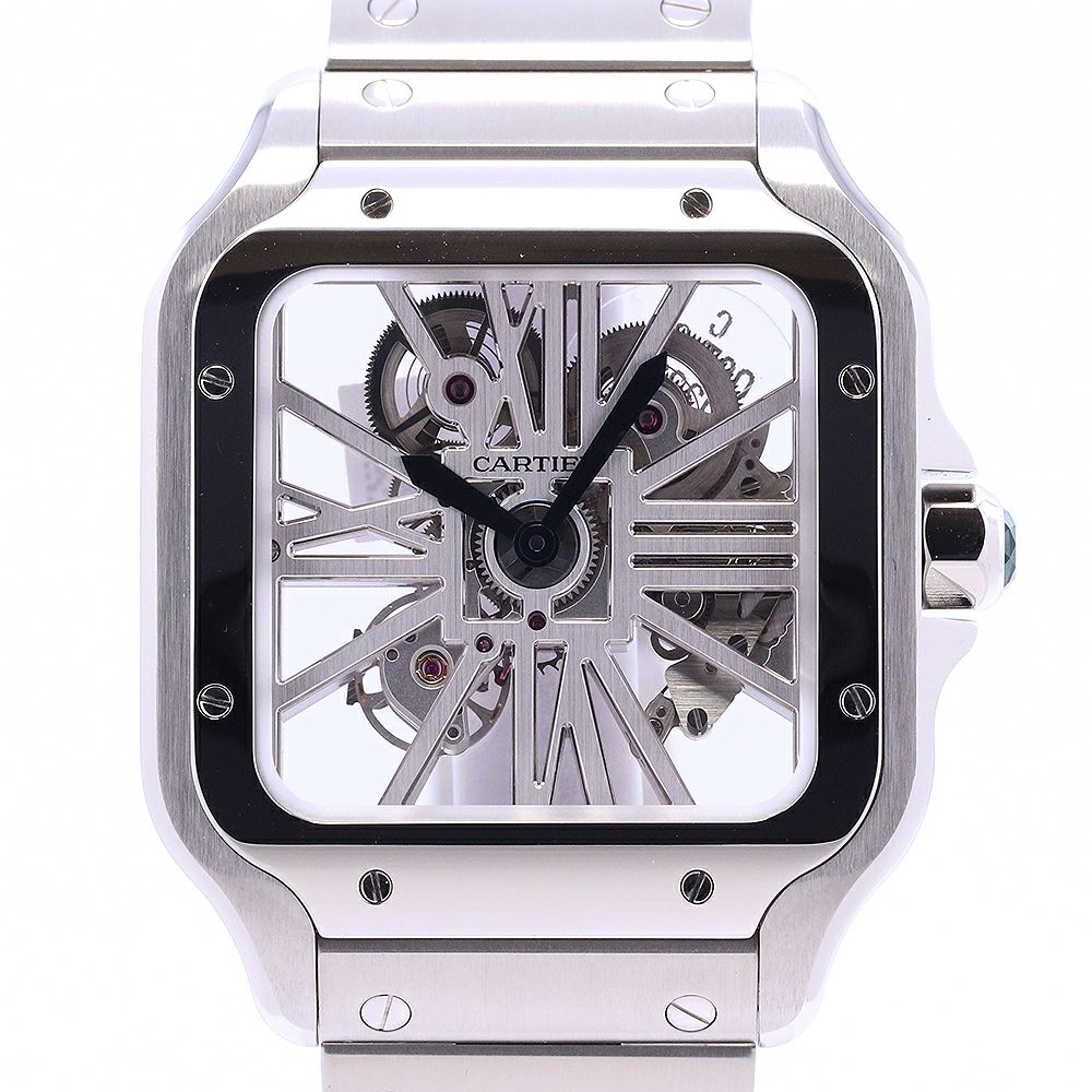 【中古】CARTIER SANTOS DE CARTIER WATCH LARGE MODEL SKELETON カルティエ サントス ドゥ カルティエ ウォッチ LM スケルトン WHSA0015