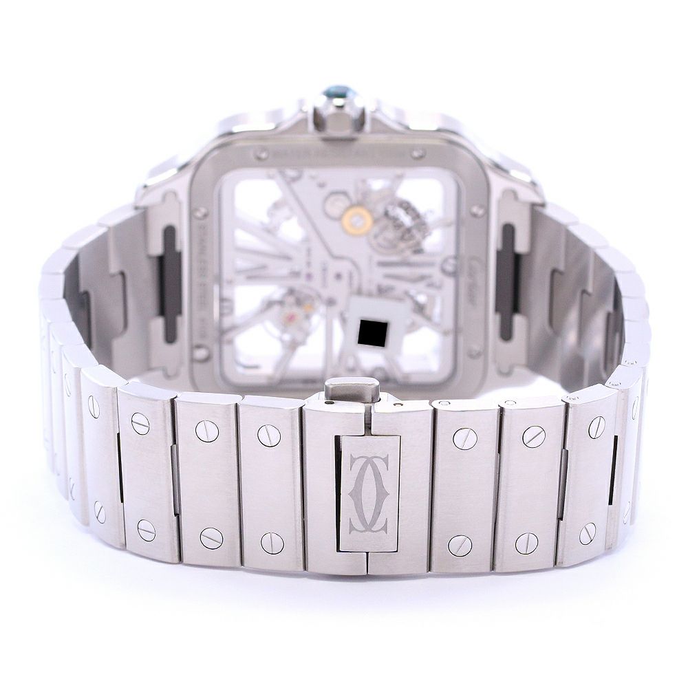 【中古】CARTIER SANTOS DE CARTIER WATCH LARGE MODEL SKELETON カルティエ サントス ドゥ カルティエ ウォッチ LM スケルトン WHSA0015