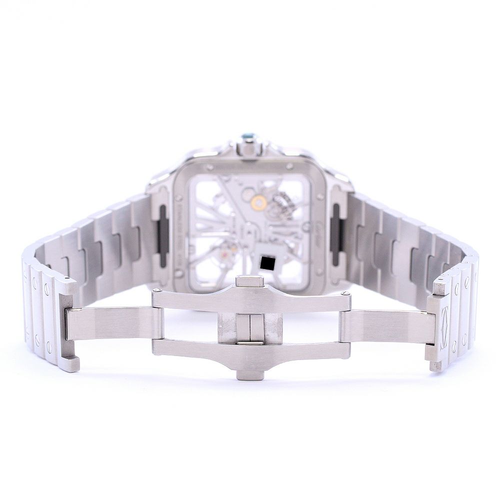 【中古】CARTIER SANTOS DE CARTIER WATCH LARGE MODEL SKELETON カルティエ サントス ドゥ カルティエ ウォッチ LM スケルトン WHSA0015