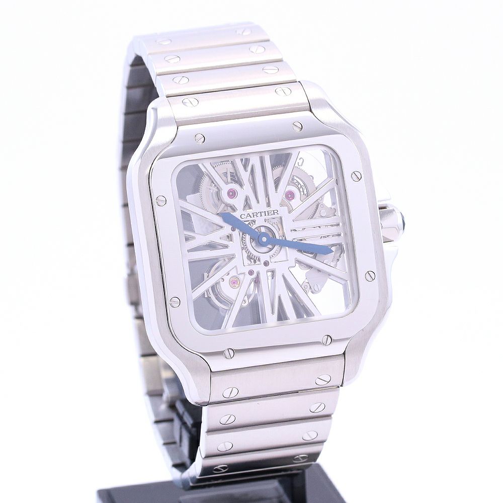 【中古】CARTIER SANTOS DE CARTIER WATCH LARGE MODEL SKELETON カルティエ サントス ドゥ カルティエ ウォッチ LM スケルトン WHSA0015