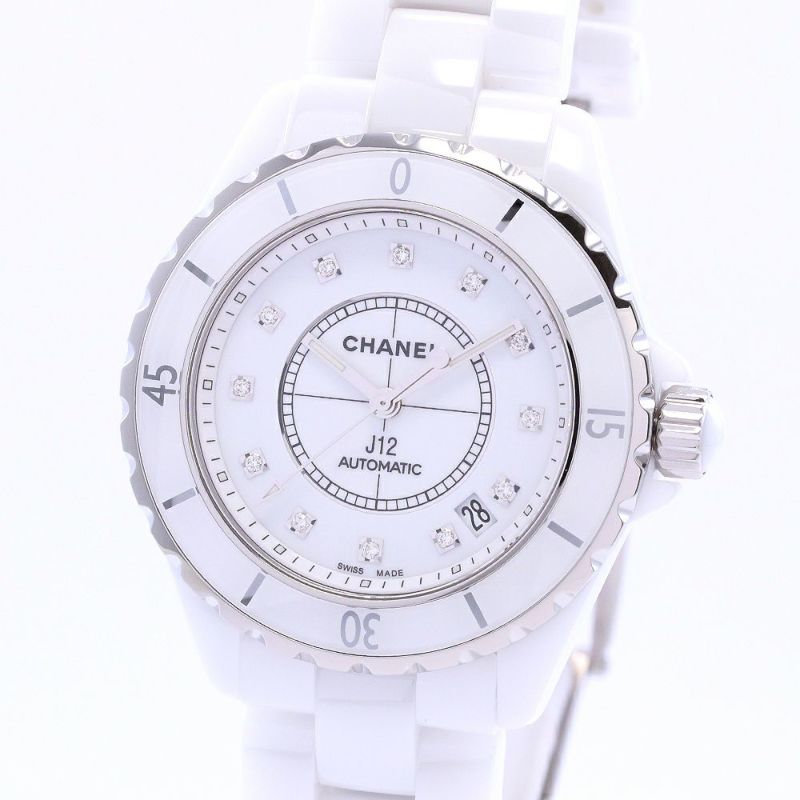 【中古】CHANEL J12 WHITE CERAMIC AUTOMATIC 38MM シャネル J12 ホワイトセラミック オートマティック 38MM H1629