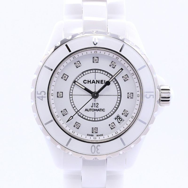 【中古】CHANEL J12 WHITE CERAMIC AUTOMATIC 38MM シャネル J12 ホワイトセラミック オートマティック 38MM H1629