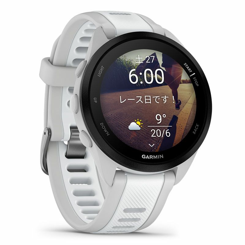 GARMIN Forerunner 165 Music ホワイト/グレー GARMIN Forerunner 165 Music WhiteGray ガーミン フォア