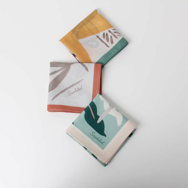 Sarahbel Handkerchief Flower Grden サラベル ハンカチ H-FG