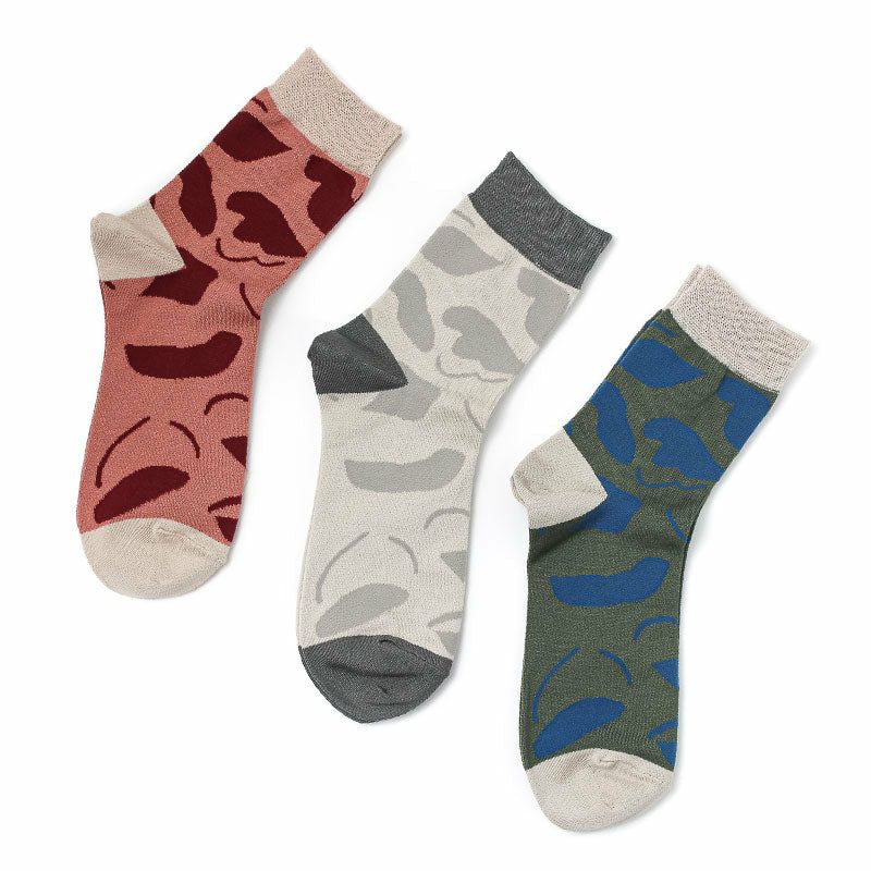 Sarahbel Socks Leaves Pink サラベル ソックス リーブス ピンク SAB-socks-leaves-pink