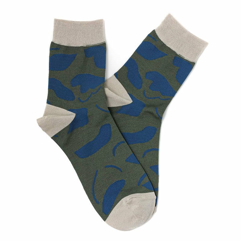 Sarahbel Socks Leaves Green サラベル ソックス リーブス グリーン SAB-socks-leaves-green