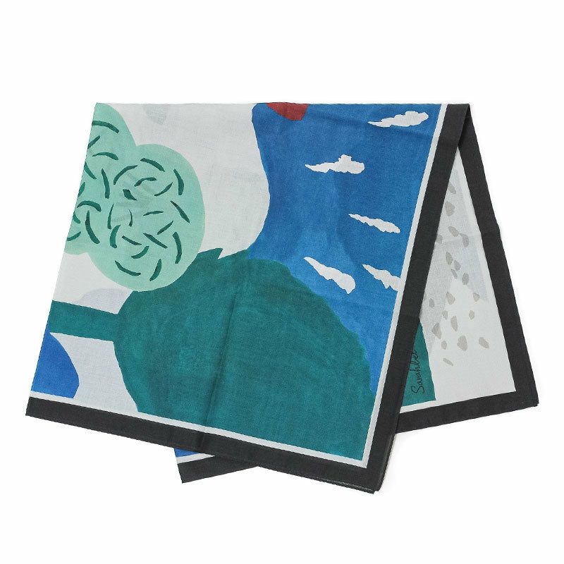 Sarahbel Cotton scarf Mountain サラベル コットンスカーフ SAB-cot-scarf-mountain