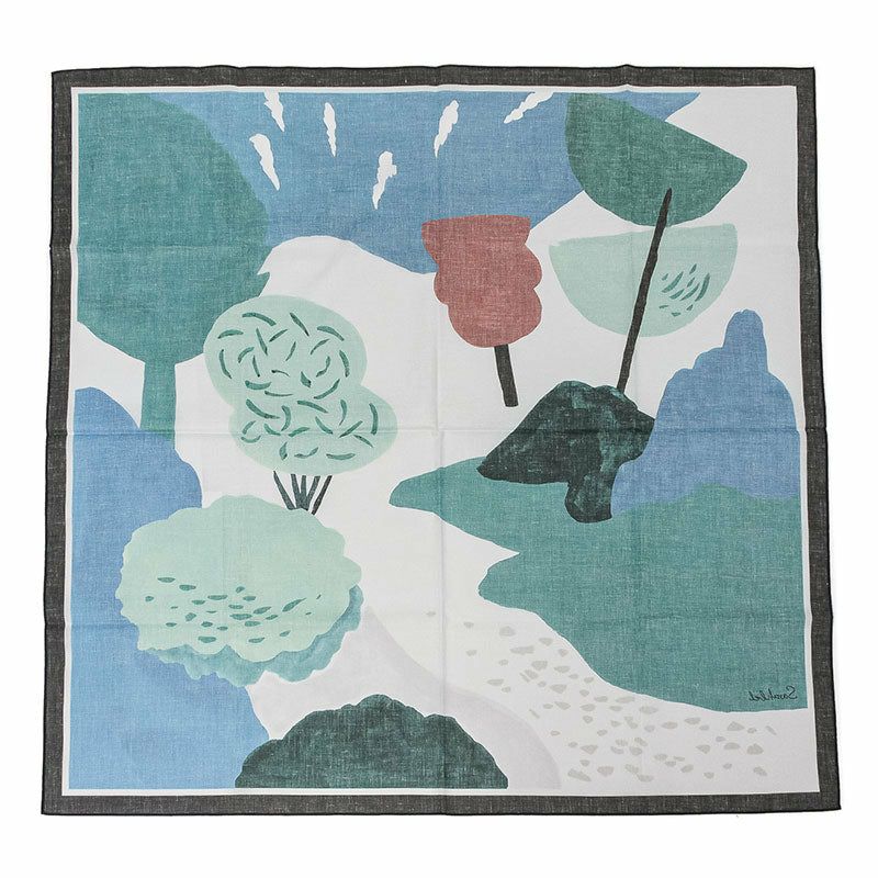 Sarahbel Cotton scarf Mountain サラベル コットンスカーフ SAB-cot-scarf-mountain