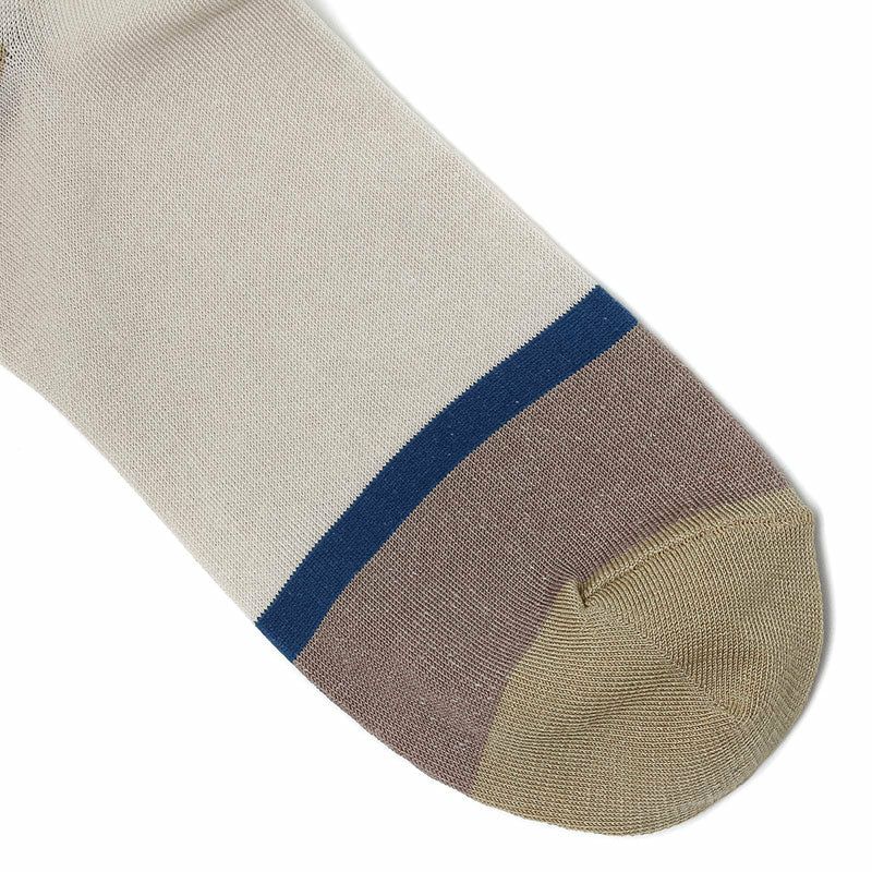 Sarahbel Socks Half circle Ivory  サラベル ソックス ハーフ サイクル アイボリー SAB-socks-half-circle-ivory