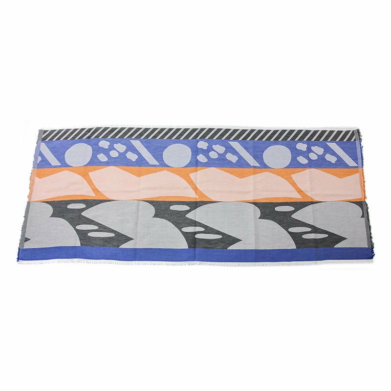 Sarahbel cotton stole Lake Blue サラベル コットンストール レイク ブルー SAB-cot-stole-lake-blue