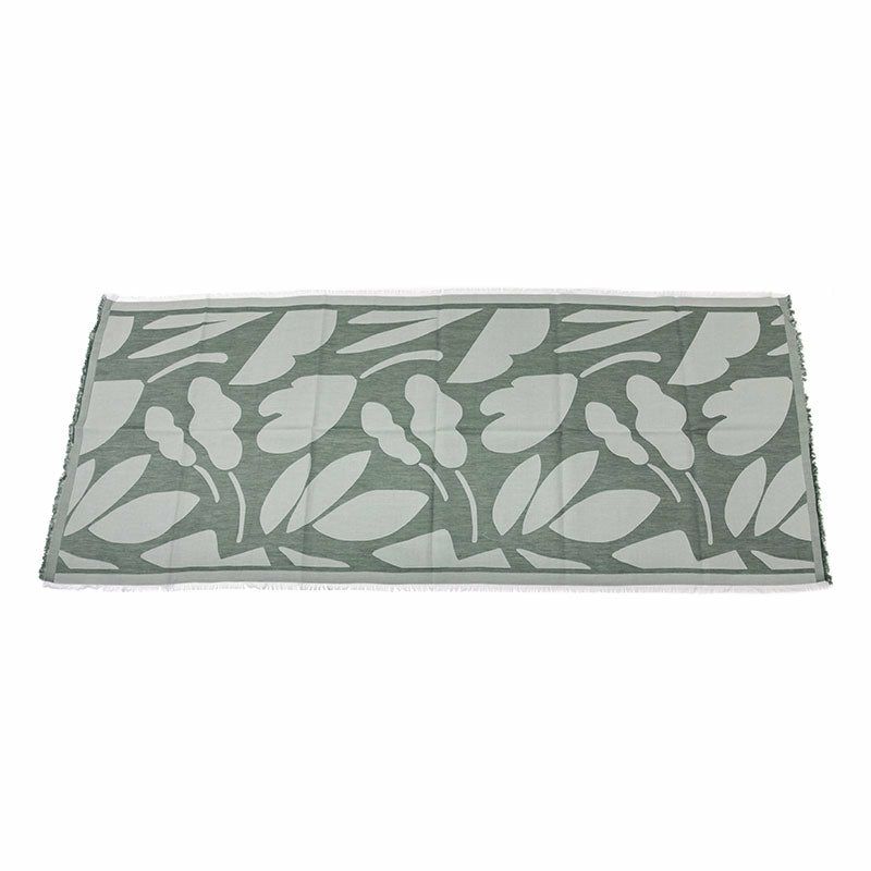 Sarahbel cotton stole Leaves Green サラベル コットンストール リーヴス グリーン SAB-cot-stole-leaves-green