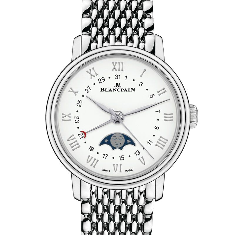 【正規】【自動巻き】【レディース】【腕時計】BLANCPAIN Villeret QUANTIEME Phases de Lune ブランパン ヴィルレ デイト ムーンフェイズ 6106-1127-MMB 時計・腕時計の通販サイト - BEST Ishida