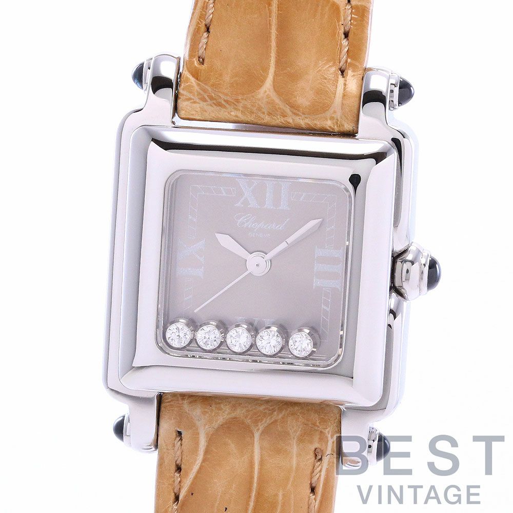 中古】CHOPARD HAPPY SPORT SQUARE MINI ショパール ハッピースポーツ  